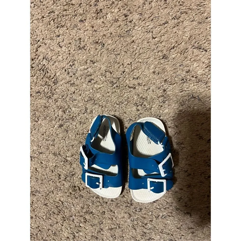 Zara Baby Dream Big Blue Sandals Baby Size 19